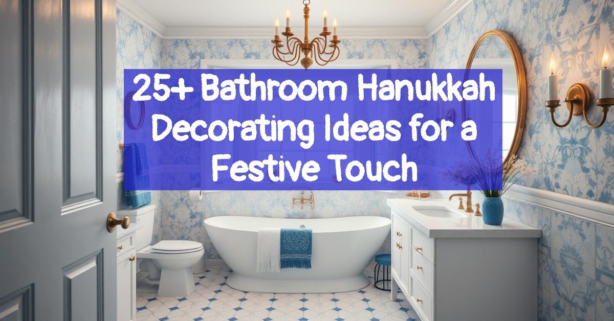 25+ Bathroom Hanukkah Decorating Ideas for a Festive Touch