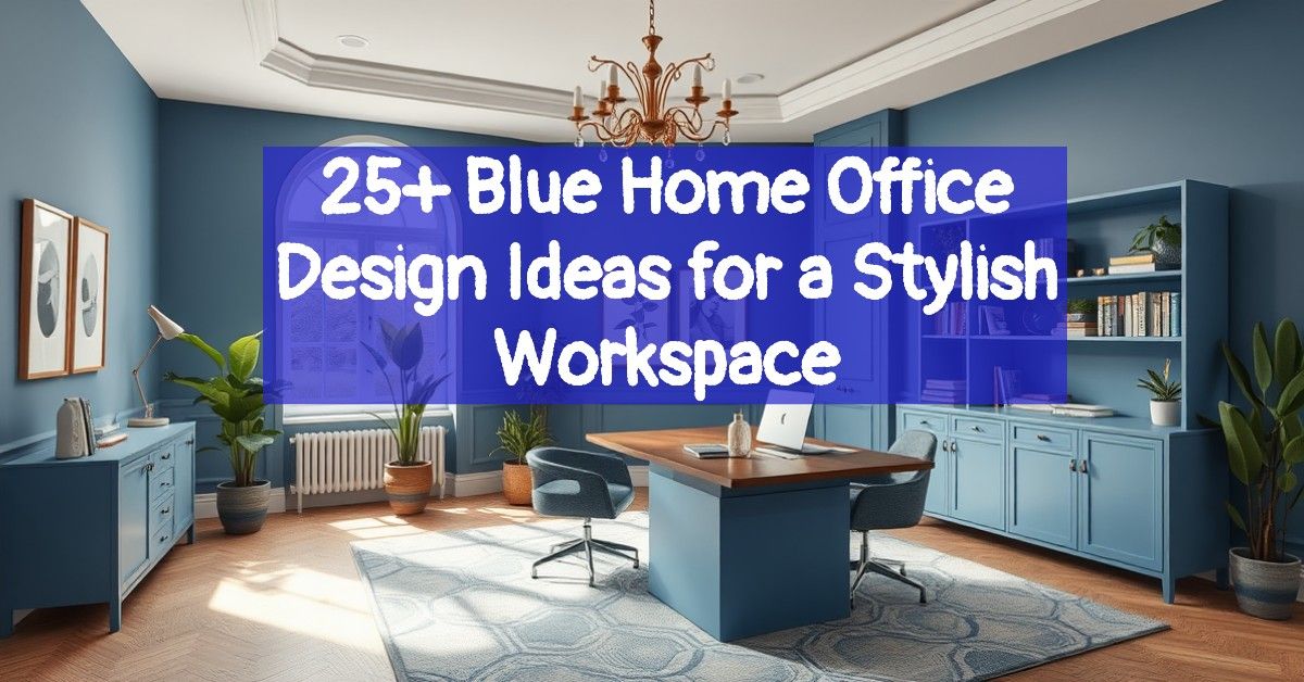 25+ Blue Home Office Design Ideas for a Stylish Workspace