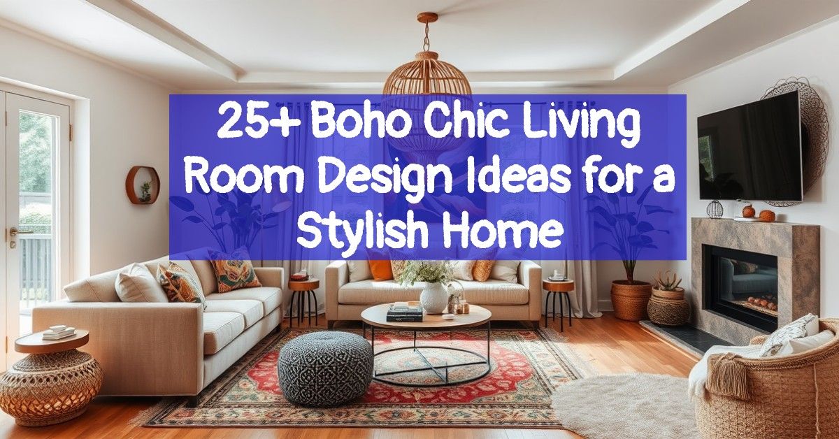 25+ Boho Chic Living Room Design Ideas for a Stylish Home