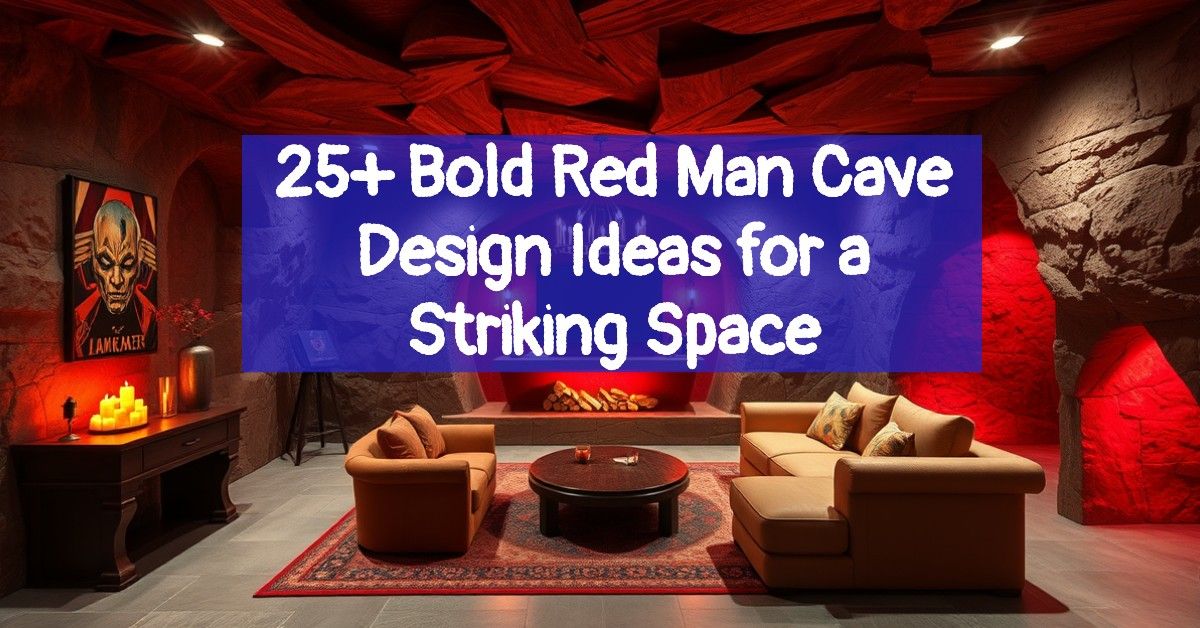 25+ Bold Red Man Cave Design Ideas for a Striking Space