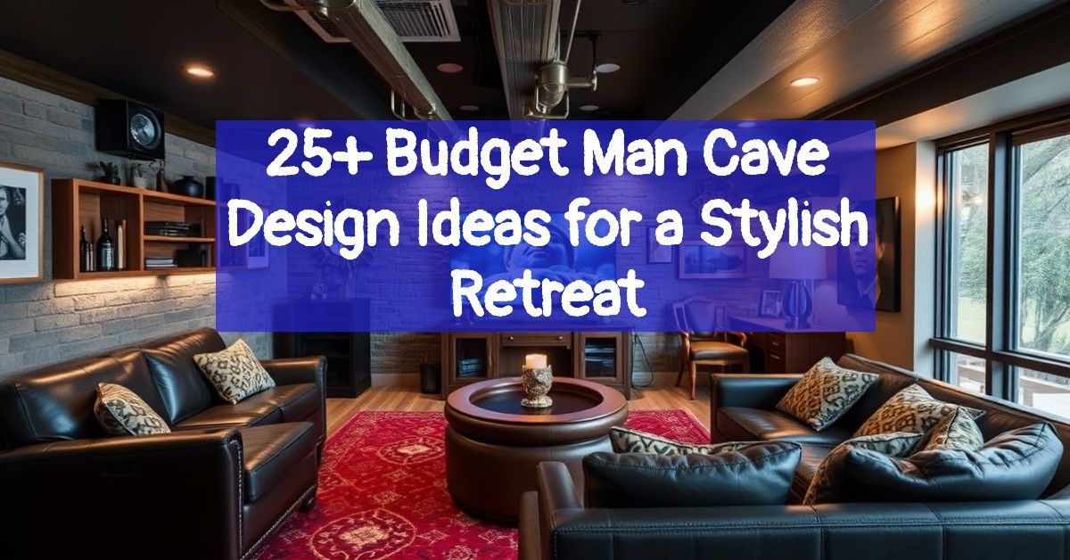 25+ Budget Man Cave Design Ideas for a Stylish Retreat