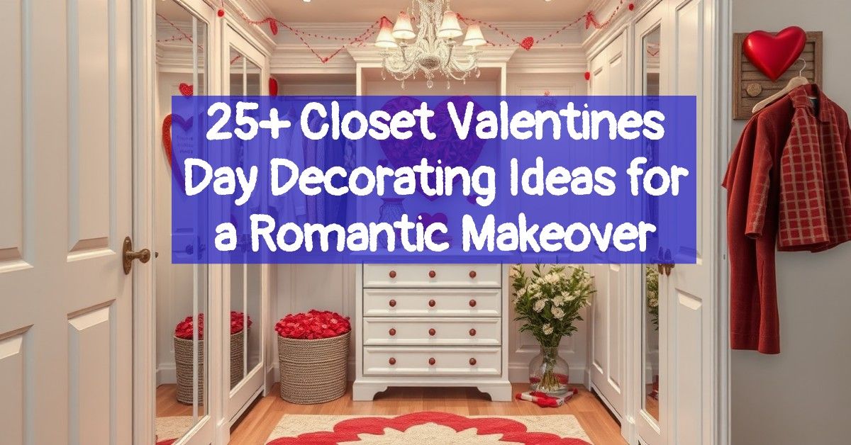 25+ Closet Valentines Day Decorating Ideas for a Romantic Makeover