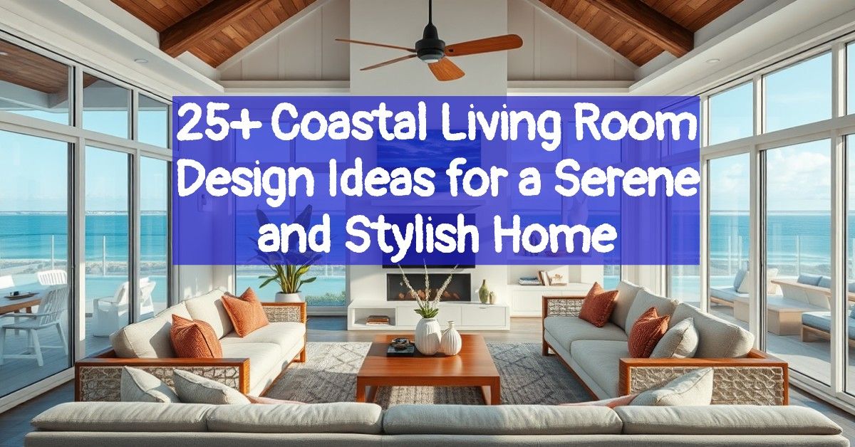 25+ Coastal Living Room Design Ideas for a Serene and Stylish Home