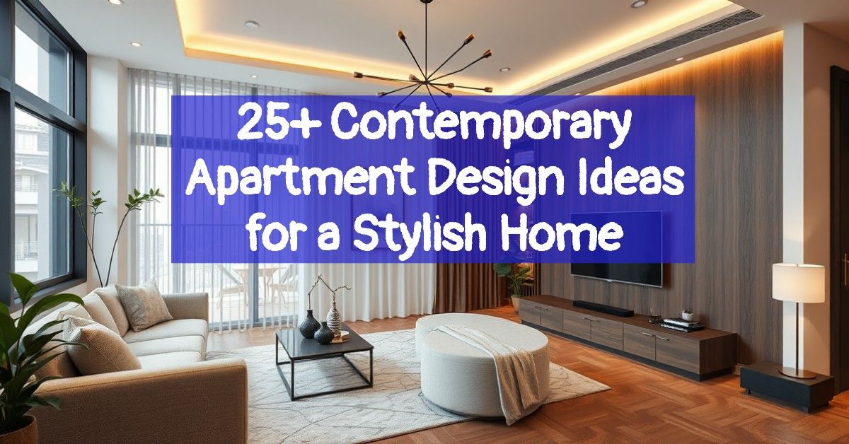 25+ Contemporary Apartment Design Ideas for a Stylish Home