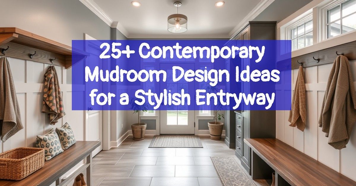 25+ Contemporary Mudroom Design Ideas for a Stylish Entryway