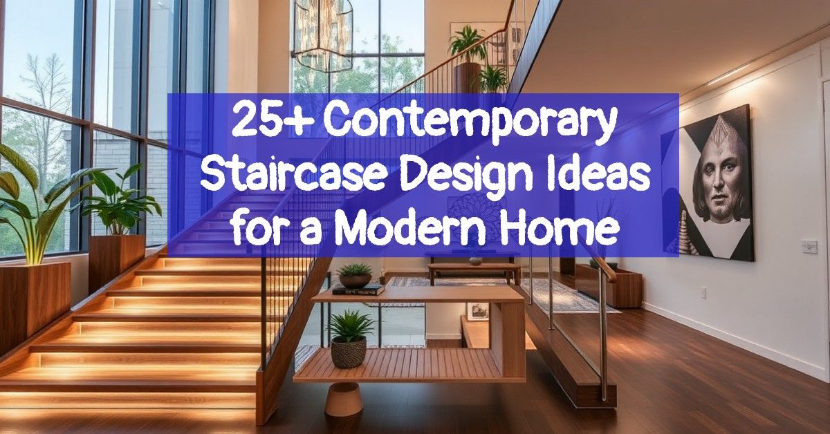 25+ Contemporary Staircase Design Ideas for a Modern Home