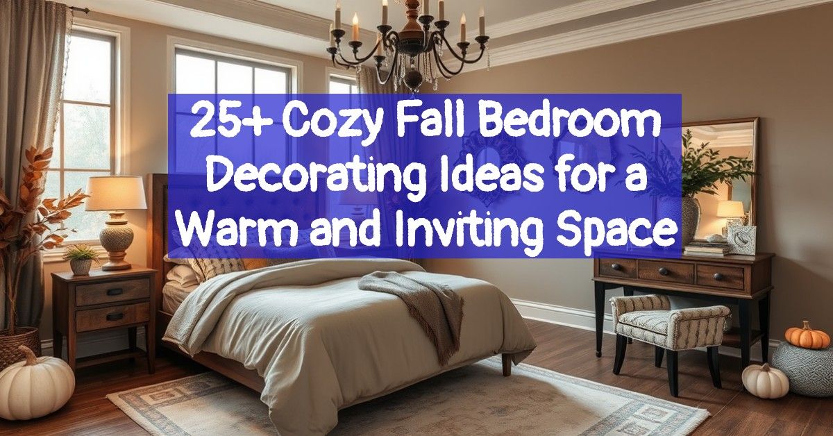 25+ Cozy Fall Bedroom Decorating Ideas for a Warm and Inviting Space