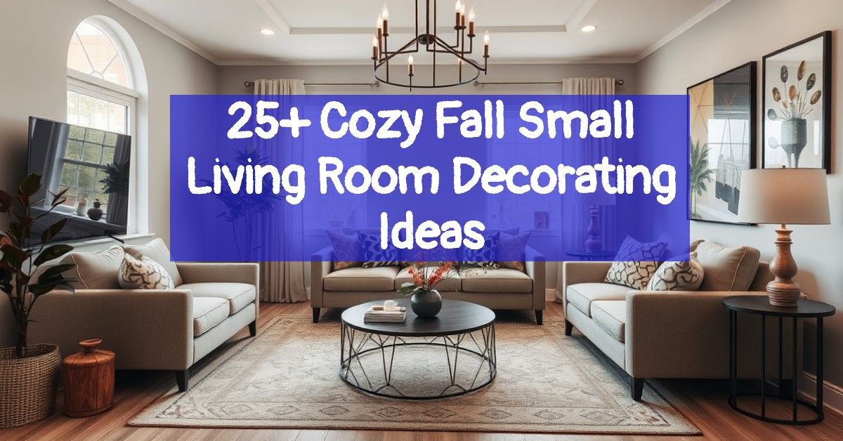 25+ Cozy Fall Small Living Room Decorating Ideas