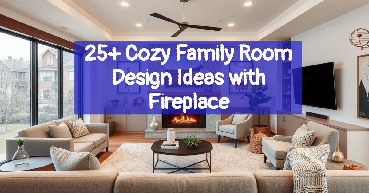 25+ Cozy Family Room Design Ideas with Fireplace