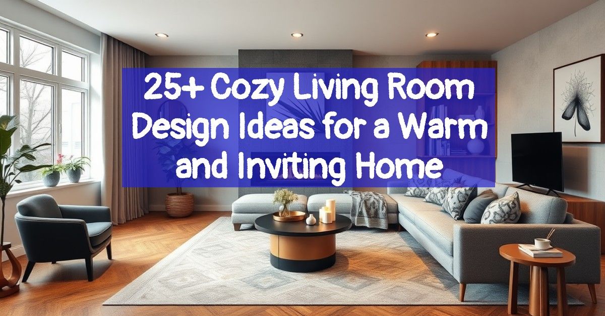 25+ Cozy Living Room Design Ideas for a Warm and Inviting Home