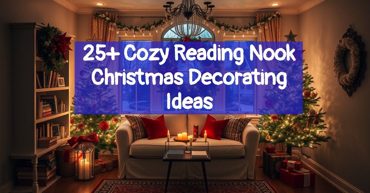 25+ Cozy Reading Nook Christmas Decorating Ideas