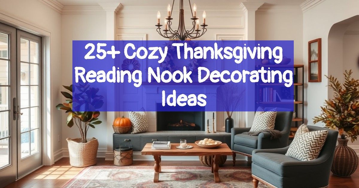 25+ Cozy Thanksgiving Reading Nook Decorating Ideas