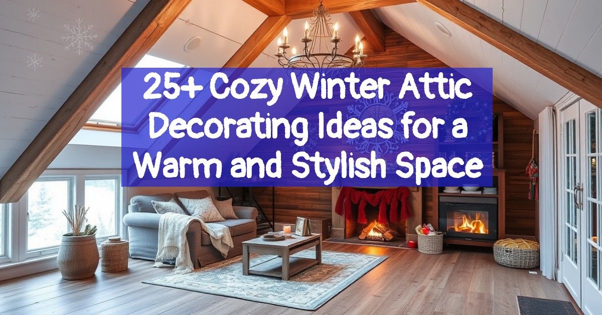 25+ Cozy Winter Attic Decorating Ideas for a Warm and Stylish Space