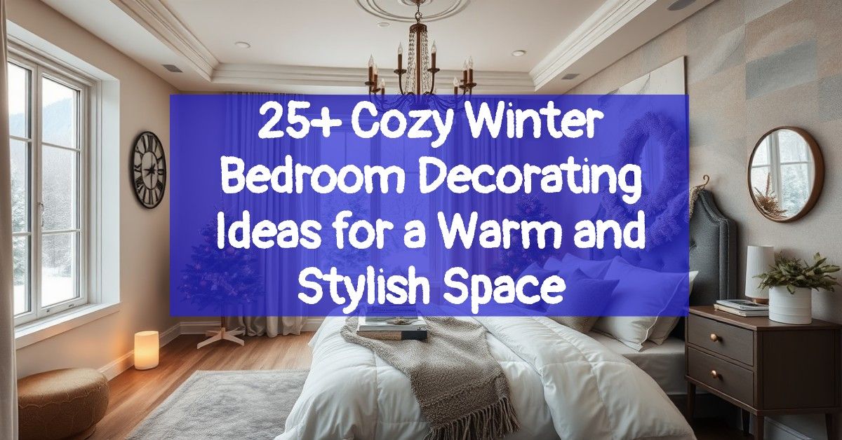 25+ Cozy Winter Bedroom Decorating Ideas for a Warm and Stylish Space