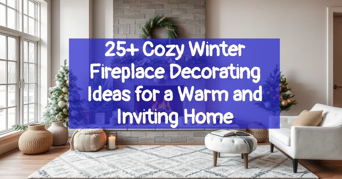 25+ Cozy Winter Fireplace Decorating Ideas for a Warm and Inviting Home