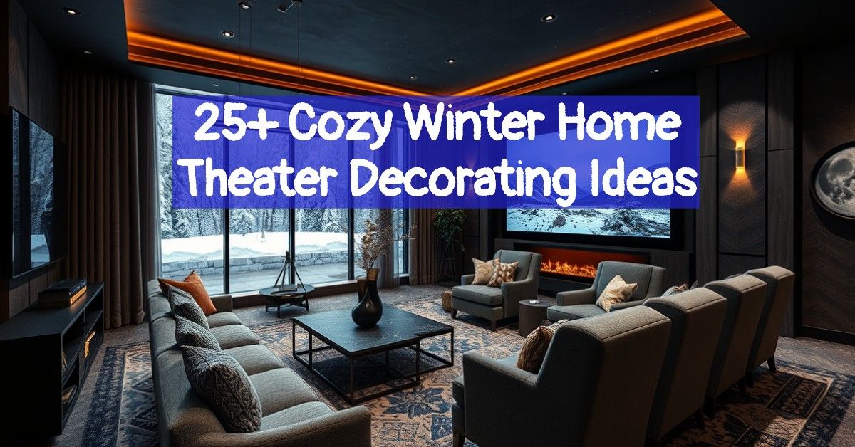 25+ Cozy Winter Home Theater Decorating Ideas