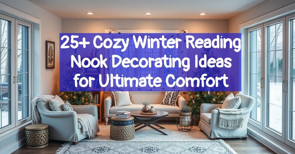 25+ Cozy Winter Reading Nook Decorating Ideas for Ultimate Comfort