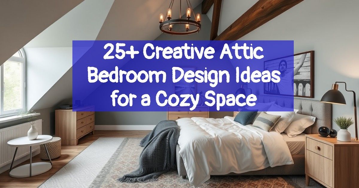 25+ Creative Attic Bedroom Design Ideas for a Cozy Space