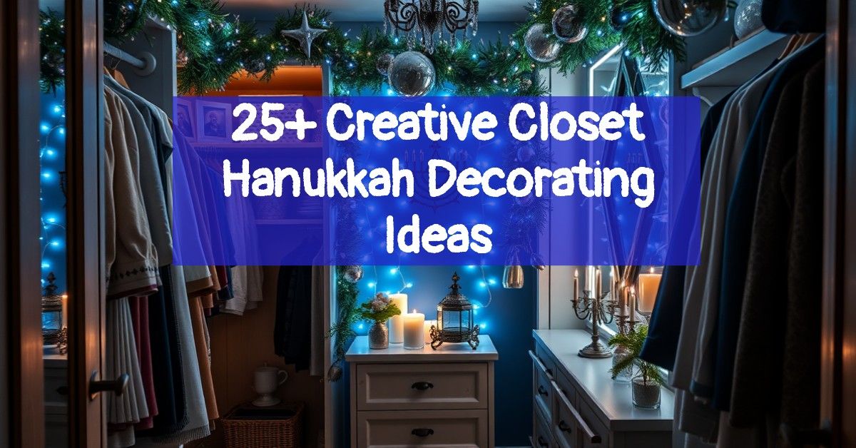 25+ Creative Closet Hanukkah Decorating Ideas