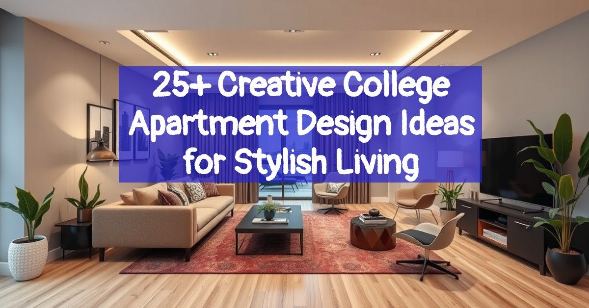 25+ Creative College Apartment Design Ideas for Stylish Living