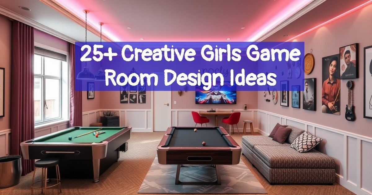 25+ Creative Girls Game Room Design Ideas