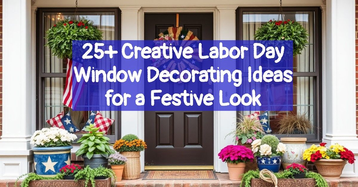 25+ Creative Labor Day Window Decorating Ideas for a Festive Look