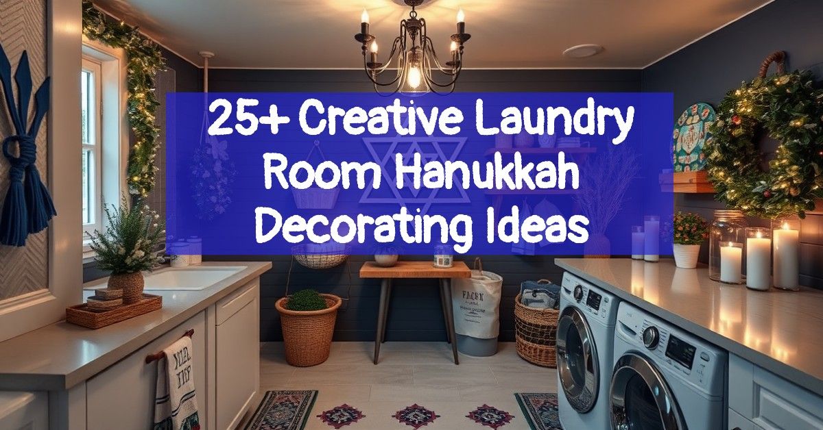 25+ Creative Laundry Room Hanukkah Decorating Ideas