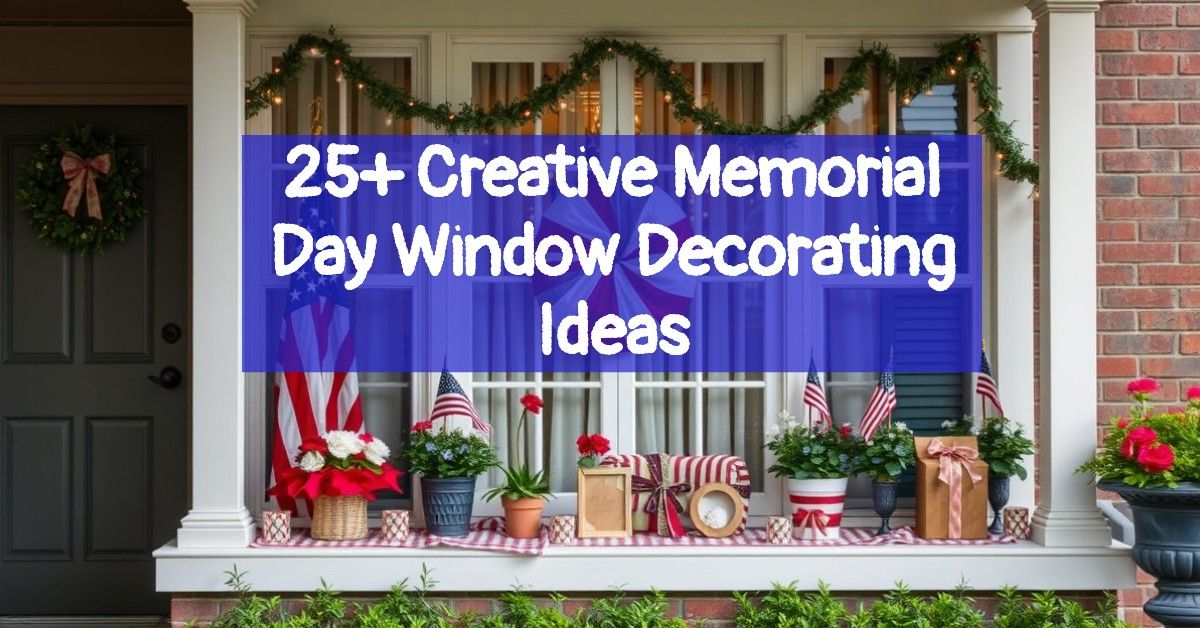 25+ Creative Memorial Day Window Decorating Ideas