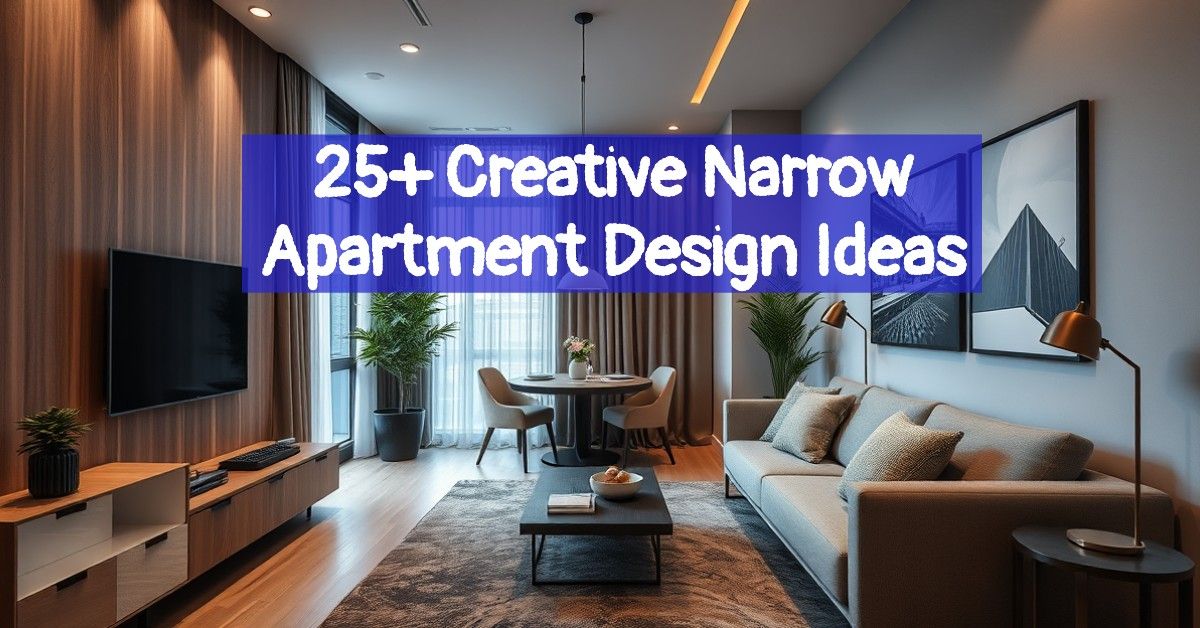 25+ Creative Narrow Apartment Design Ideas