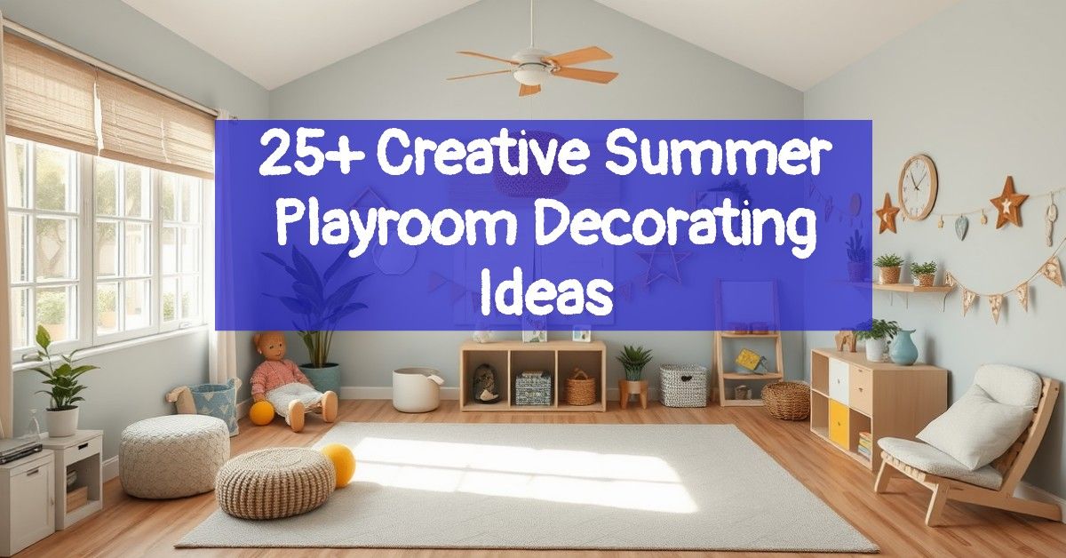 25+ Creative Summer Playroom Decorating Ideas