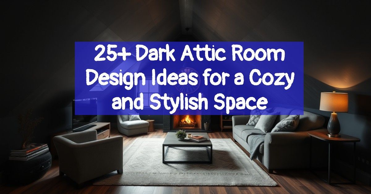 25+ Dark Attic Room Design Ideas for a Cozy and Stylish Space