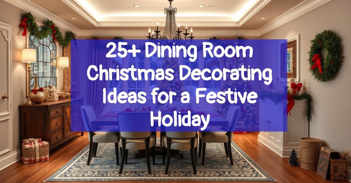 25+ Dining Room Christmas Decorating Ideas for a Festive Holiday