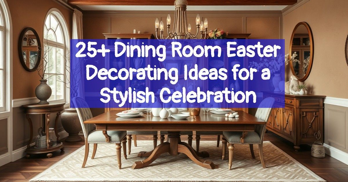 25+ Dining Room Easter Decorating Ideas for a Stylish Celebration