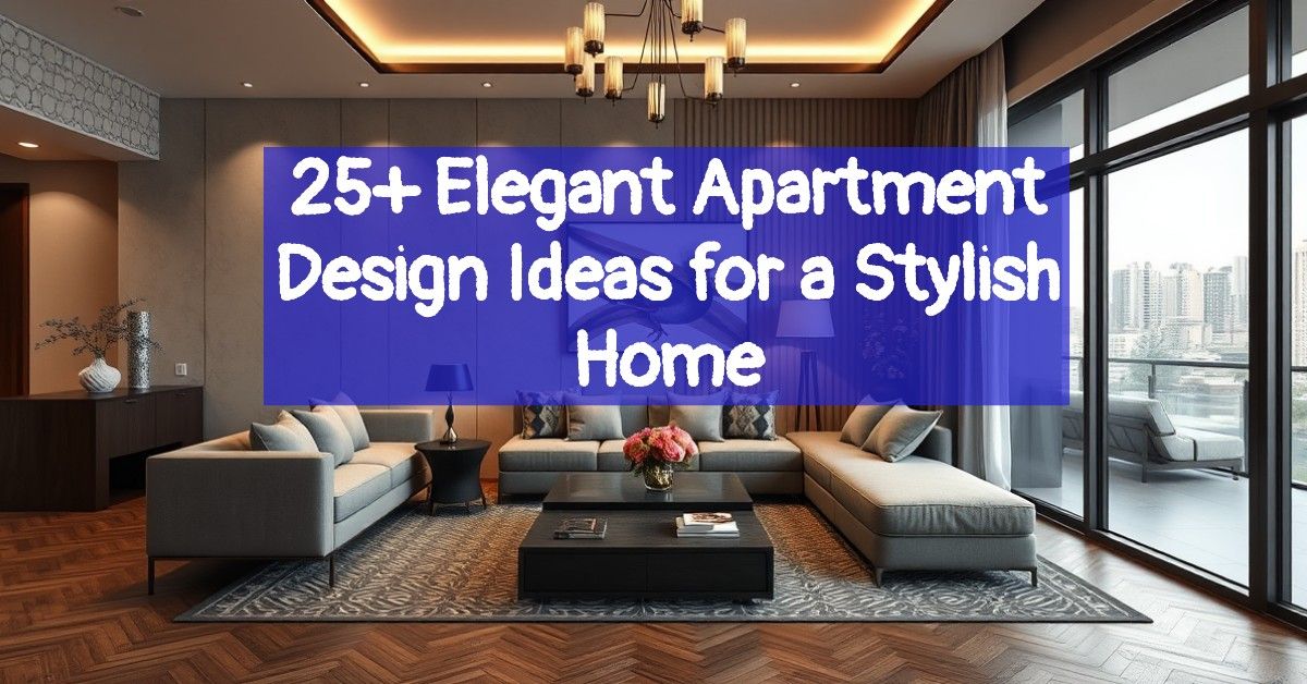 25+ Elegant Apartment Design Ideas for a Stylish Home