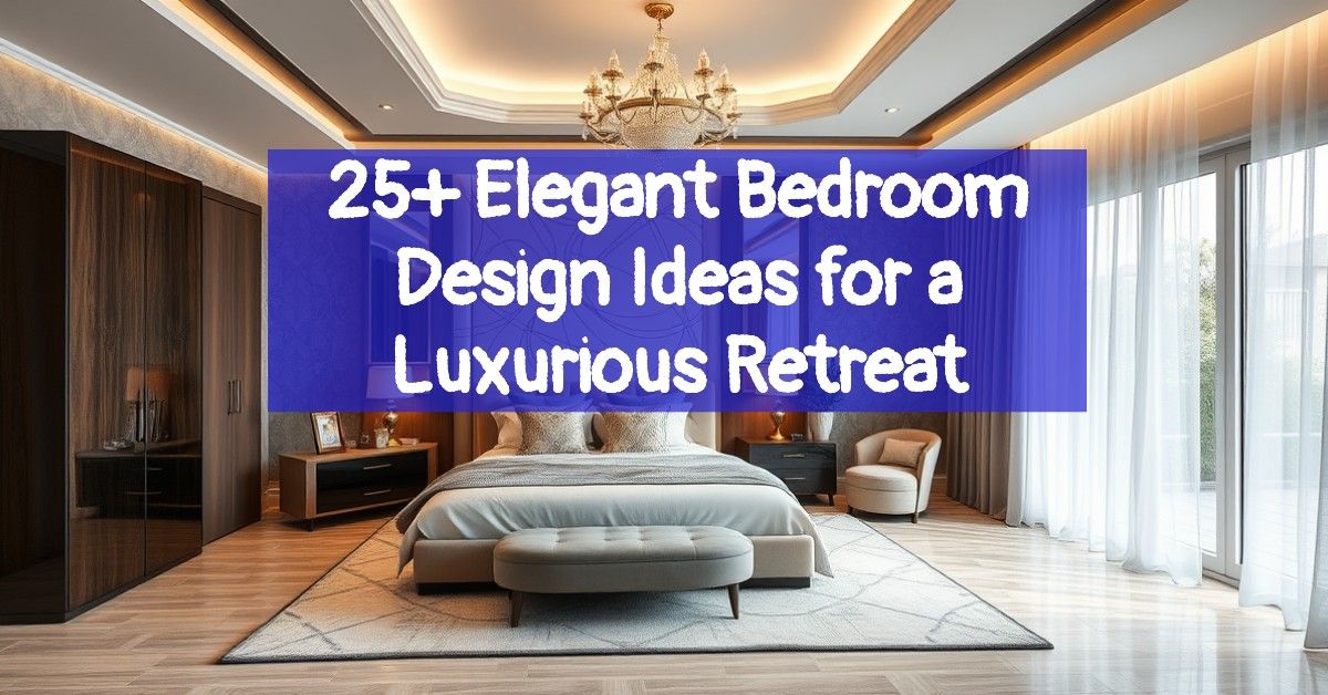 25+ Elegant Bedroom Design Ideas for a Luxurious Retreat