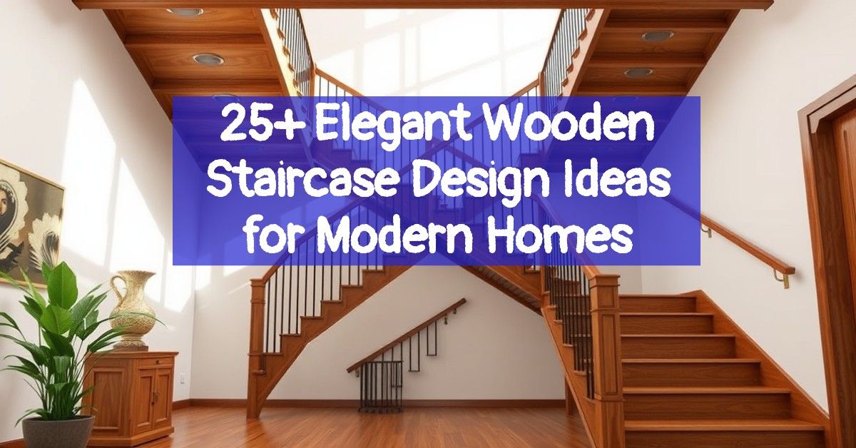 25+ Elegant Wooden Staircase Design Ideas for Modern Homes