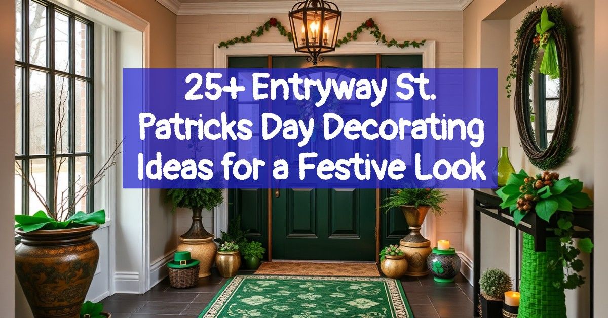 25+ Entryway St. Patricks Day Decorating Ideas for a Festive Look