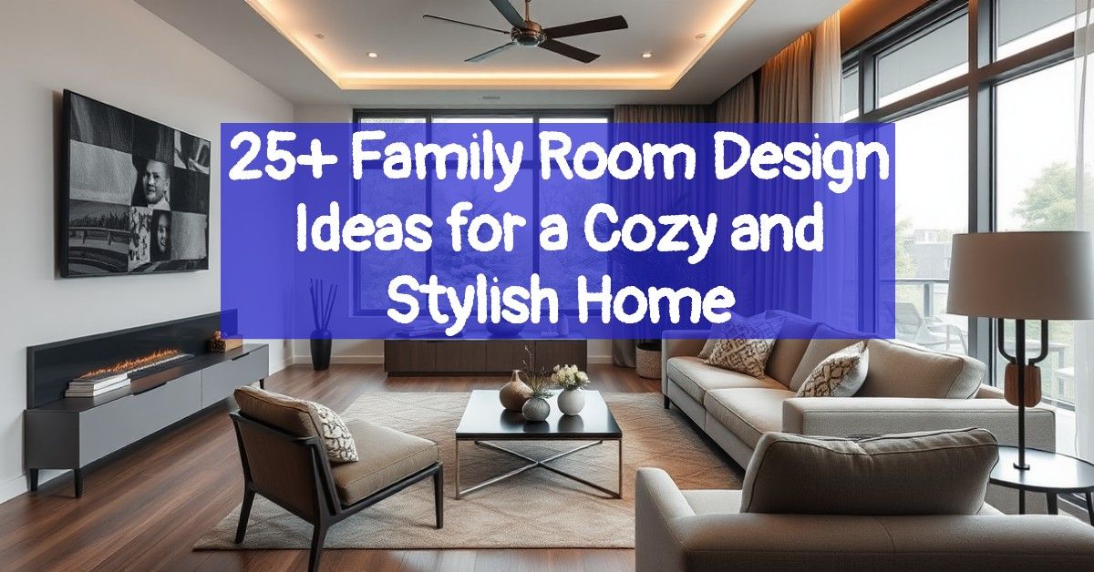 25+ Family Room Design Ideas for a Cozy and Stylish Home