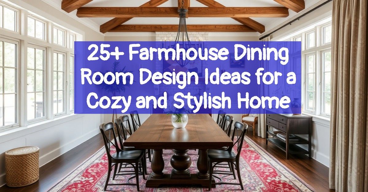 25+ Farmhouse Dining Room Design Ideas for a Cozy and Stylish Home