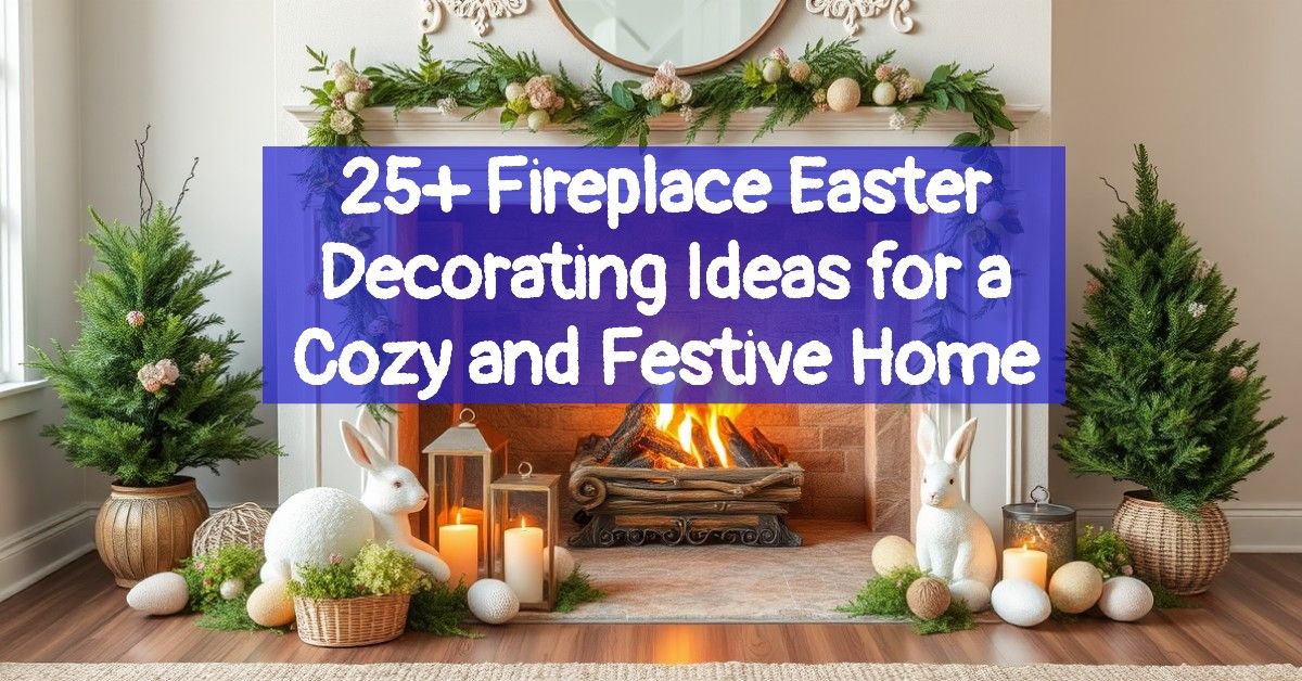 25+ Fireplace Easter Decorating Ideas for a Cozy and Festive Home