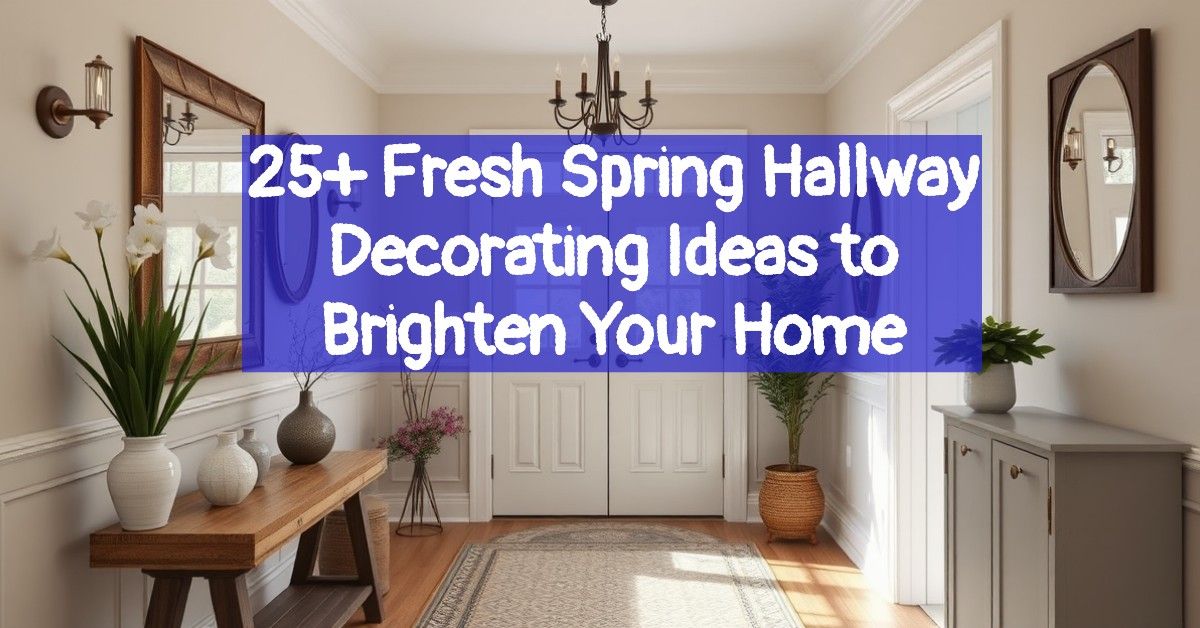 25+ Fresh Spring Hallway Decorating Ideas to Brighten Your Home