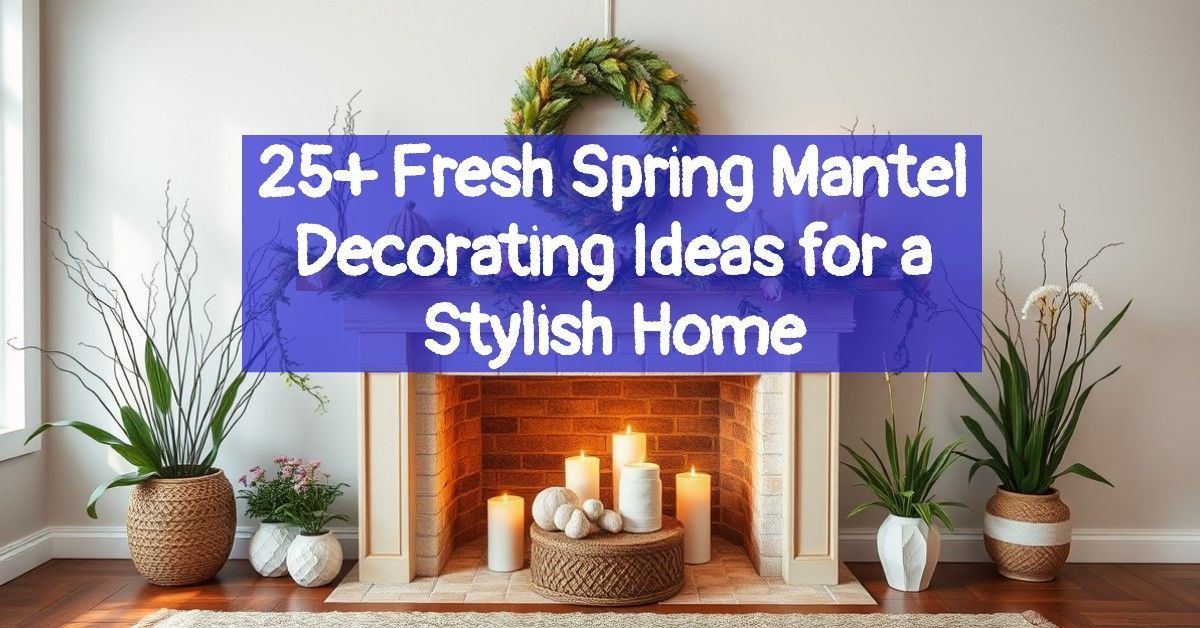 25+ Fresh Spring Mantel Decorating Ideas for a Stylish Home