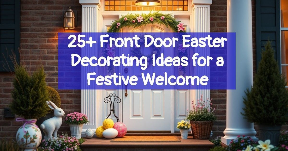 25+ Front Door Easter Decorating Ideas for a Festive Welcome