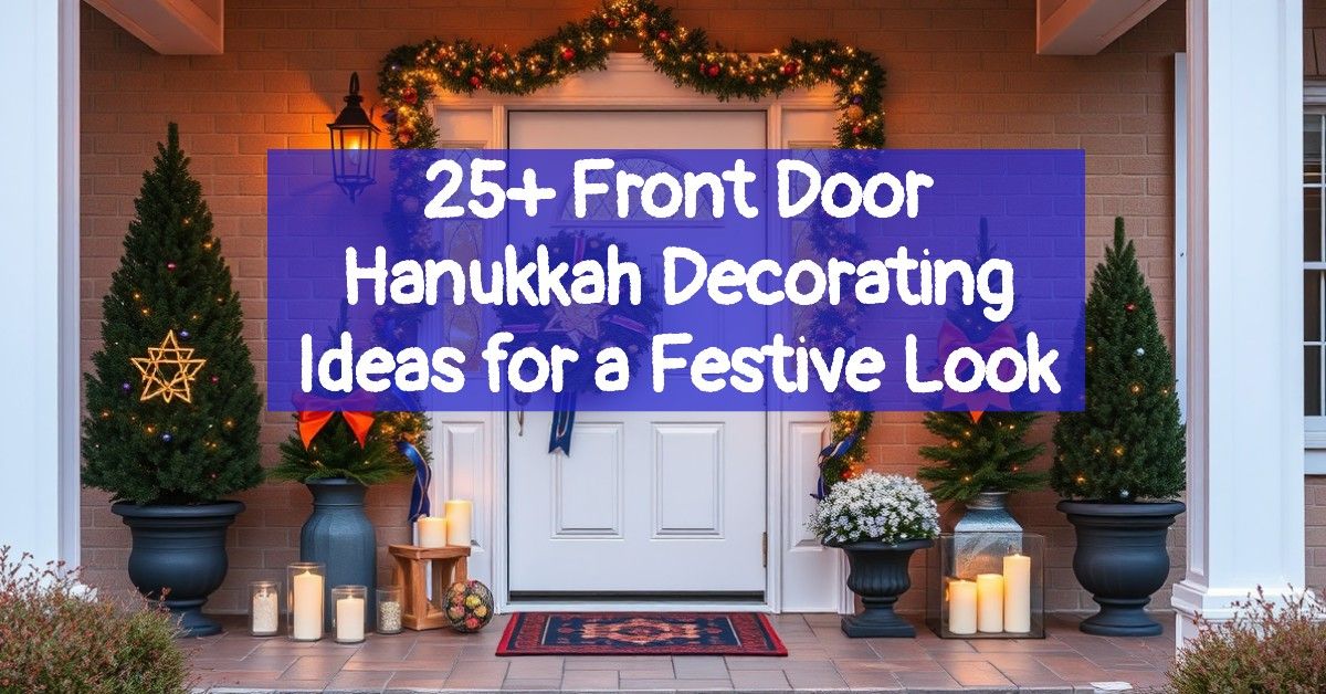 25+ Front Door Hanukkah Decorating Ideas for a Festive Look