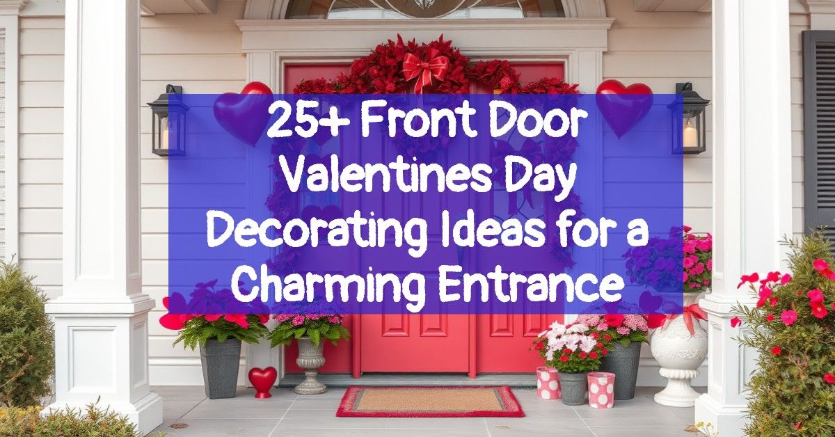 25+ Front Door Valentines Day Decorating Ideas for a Charming Entrance