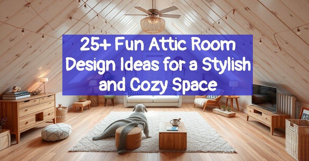 25+ Fun Attic Room Design Ideas for a Stylish and Cozy Space