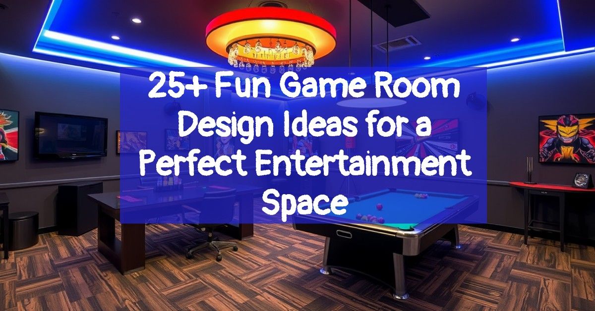 25+ Fun Game Room Design Ideas for a Perfect Entertainment Space