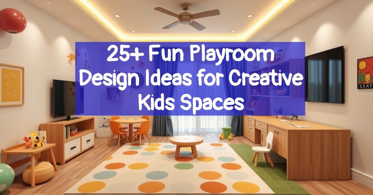 25+ Fun Playroom Design Ideas for Creative Kids Spaces