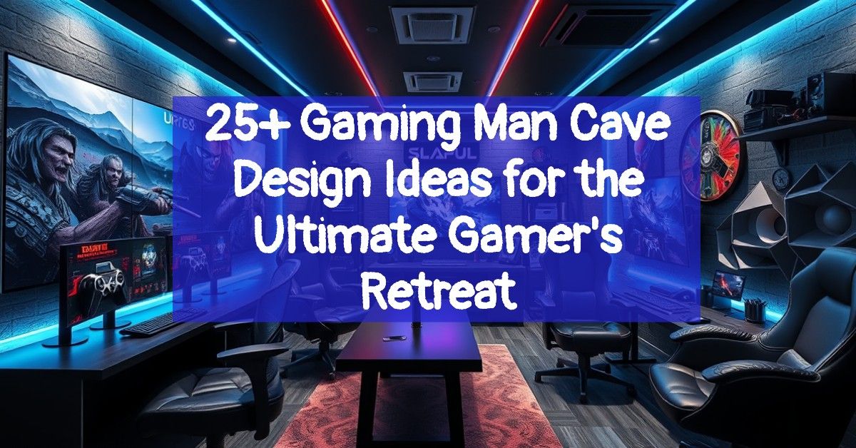 25+ Gaming Man Cave Design Ideas for the Ultimate Gamer's Retreat