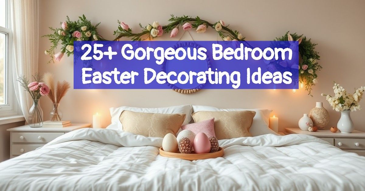 25+ Gorgeous Bedroom Easter Decorating Ideas